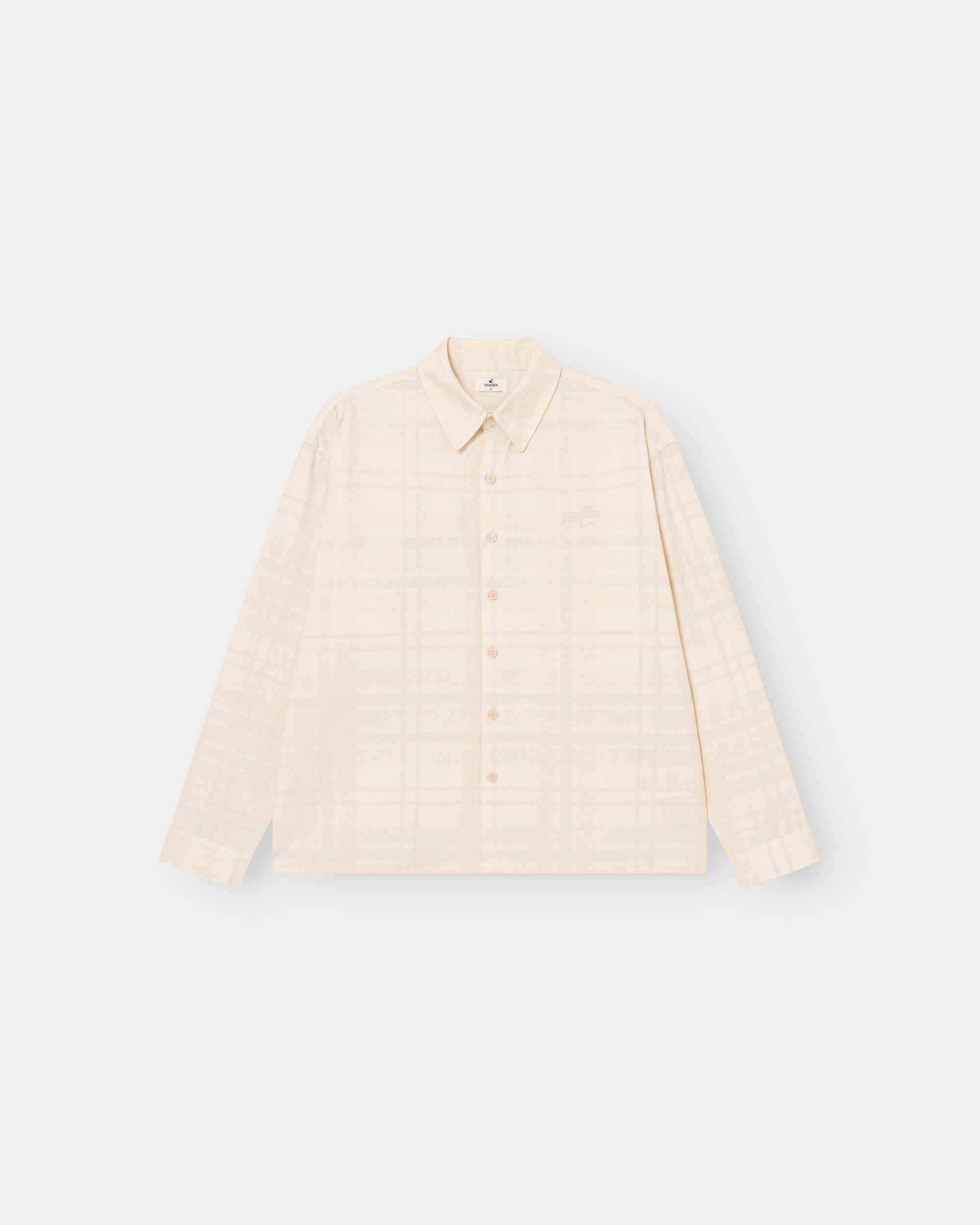 Check Summer Shirt Beige